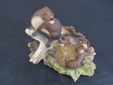 Aynsley Mastercraft Figurine "Family Of Otters" 1995 - Very Good Condition 