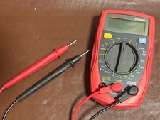 Durite Hand-Held Digital Multimeter 0-798-00 Large LCD Screen with Temperature