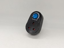 RAM Variispeed fan speed controller adjustable airflow UK plug black hydroponics