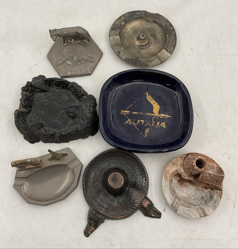 Ashtrays ceramic brass - ceramic,