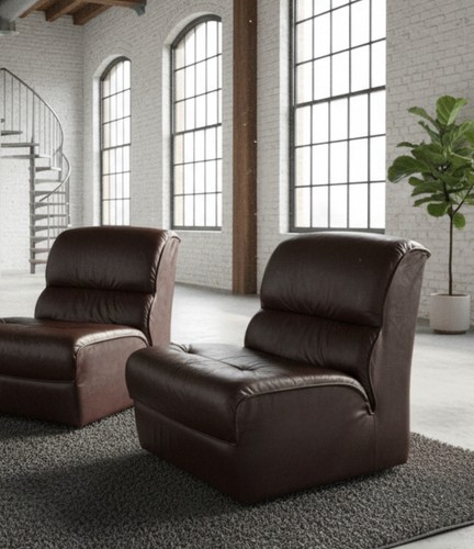 Vintage modular leather chair - modular,