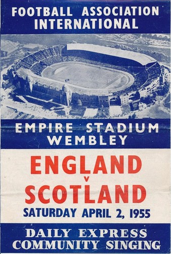 1955 songsheet england v - 1955,
