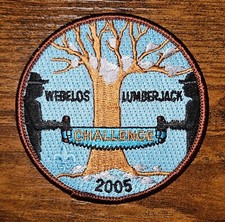 Webelos Lumberjack Challenge 2005 Two Man Saw Boy Scout BSA Patch