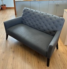 West Elm Elton Settee - 2 seater sofa Dark Grey loveseat