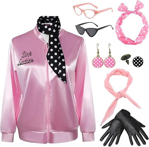 Pink ladies jacket grease - pink,