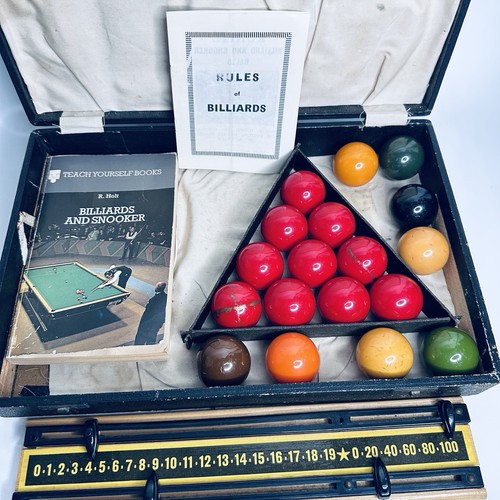 Vintage snooker billiards set - vintage,
