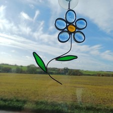 Vintage Flower Suncatcher Stained Glass