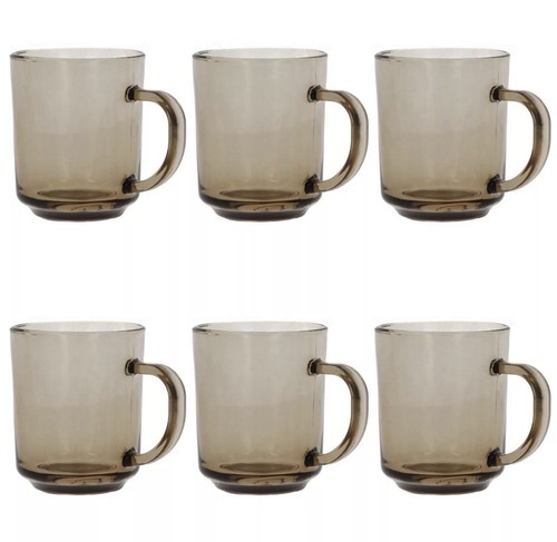 Glass mugs smoke - mug, brown