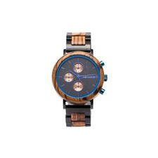 Dahlia Zebrano Wood Blue Mens