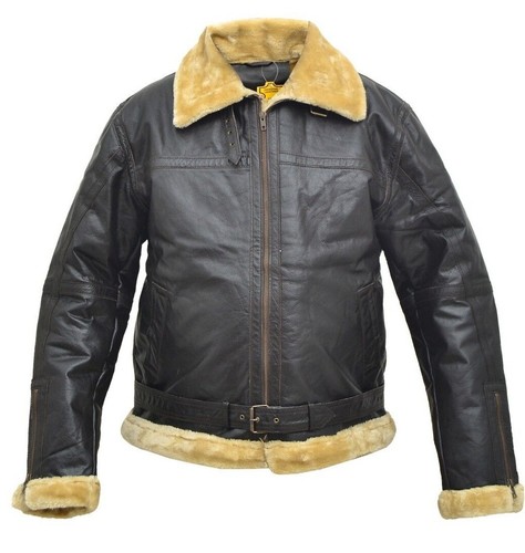 Mens fur leather jacket - mens,