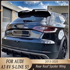 FOR AUDI A3 8V HATCHBACK REAR ROOF SPOILER OETTINGER STYLE GLOSS BLACK 2013-2020