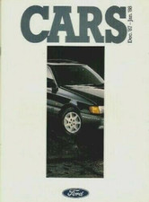 Ford Cars December 1987-January 1988 UK Brochure Fiesta Escort Sierra Granada