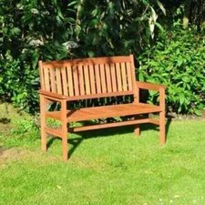 2 Seater Wooden Bench Outdoor