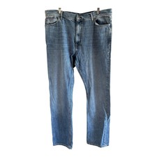 M&S Blue Harbour Jeans Mens W40 L 33 Medium Blue Zip Fly Great Condition