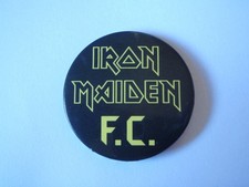 Official Iron Maiden FC Badge Vintage 1980's Rare & Great Condition