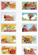 Dandy Beano Collection Cards Full Set of 48 issued by Bassett in 1989 Black Back