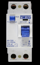 PROTEUS 40 AMP 30mA DOUBLE