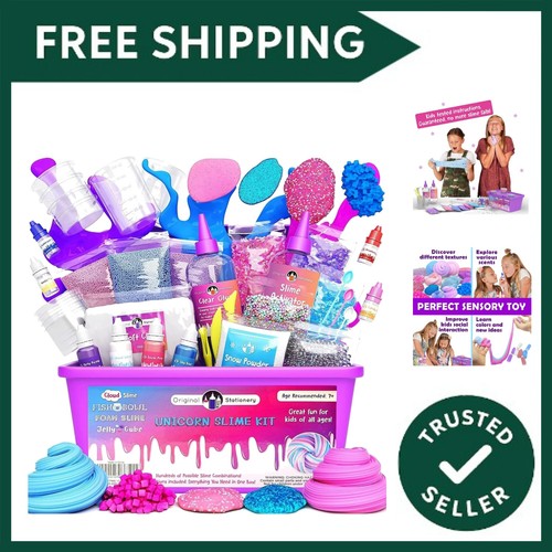Unicorn slime kit create - slime,
