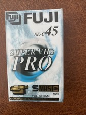 Fuji SE-C45 Super VHS Pro Compact Video Cassette Film 45 min SVHSC 625 Pal