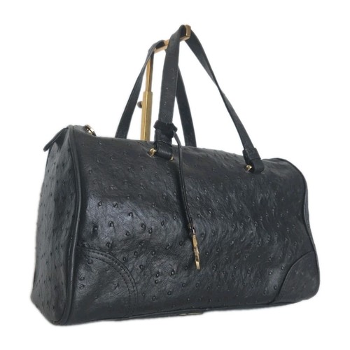 Edina ronay black ostrich - black,