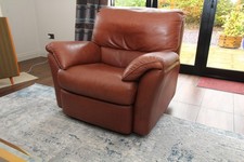 Natuzzi Reclining Leather Armchair