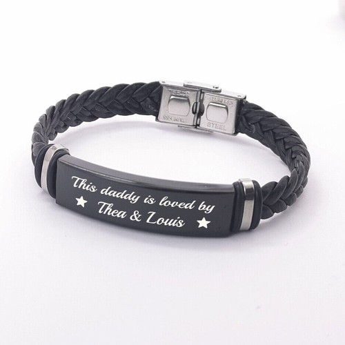 Personalised mens leather - mens,
