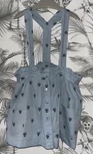 Girls Age 18-24 Months - Next Skirt with Braces- Cats Patterned