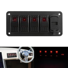 4 Gang 12V/24V Red LED Light