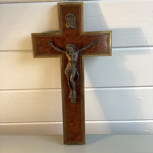 Vintage catholic burl wood - burl,
