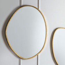 Gold Pebble Wall Mirror