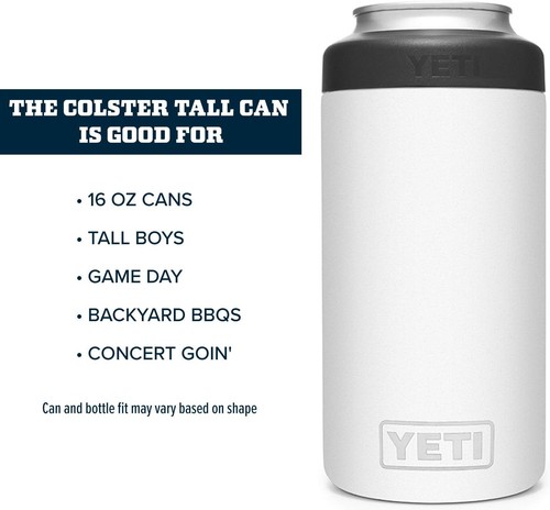 Yeti white rambler colster - yeti,