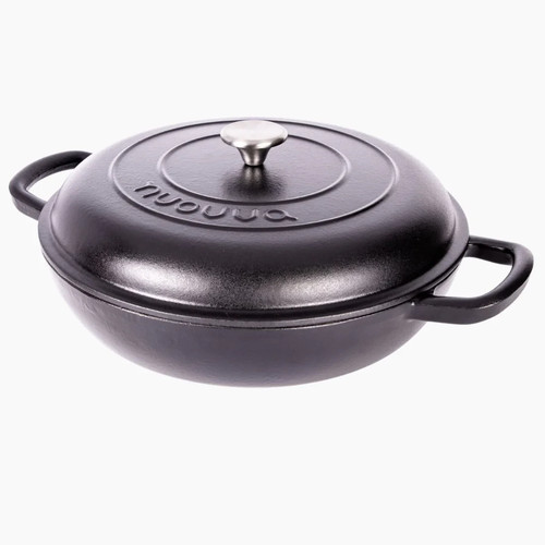 Shallow cast iron dutch - 3.9l,