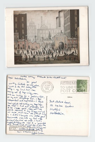 Vintage postcard lowry - postcard,