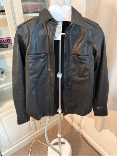 Faux leather jacket - h&m, (new)