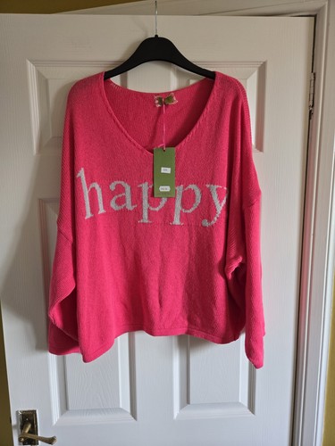 Pink happy lightweight jumper - happy,