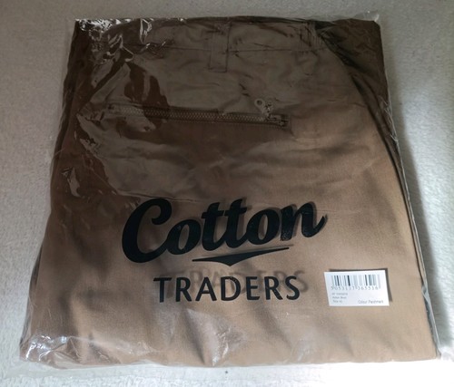 Cotton traders brown stretch - cotton,