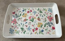 Cath Kidston Large Melamine Rectangle Tray With Handles Floral Bees Dragonfly.
