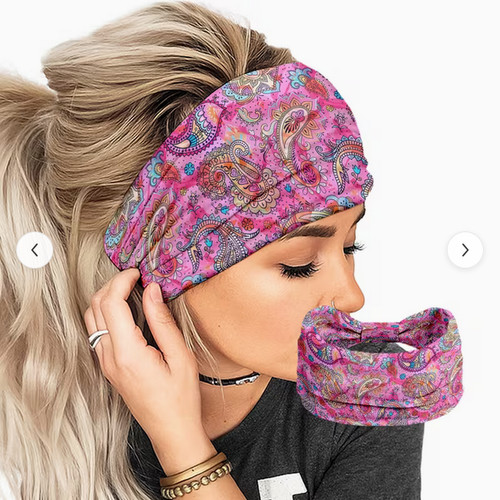 Ladies wide paisley - ladies,