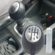 Leather Gear Knob For Renault Megane III Lift Reverse Shift Stick w/Number 1-6 R
