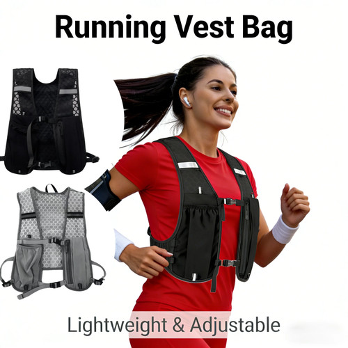 Reflective running vest - running,