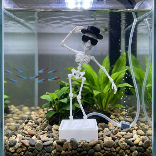 Dancing skeleton aquarium - dancing,