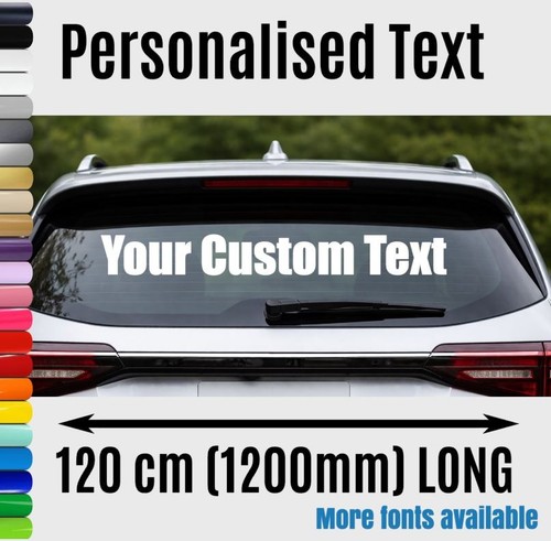 Large custom text sticker - text,