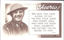 CHEERIO, WORLD WAR I -