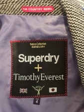 SUPERDRY WOMENS TAILORED TWEED BLAZER SIZE 12 