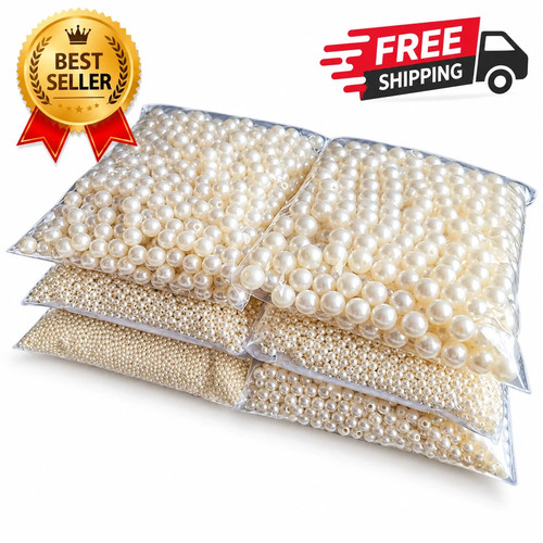1000x quality pearl beads - 1000x, 3mm