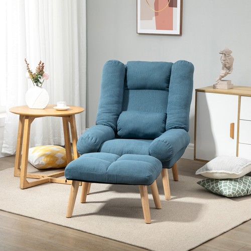 Recliner chair with - chair, footstool
