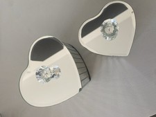 2 X Glass Laura Ashley storage boxes