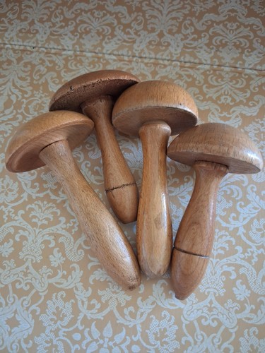 Small vintage wooden darning - 4,