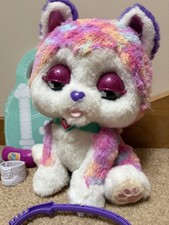 Vtech Hope The Rainbow Husky Soft Plush Toy Talking Dog Vet 30cm Tall 