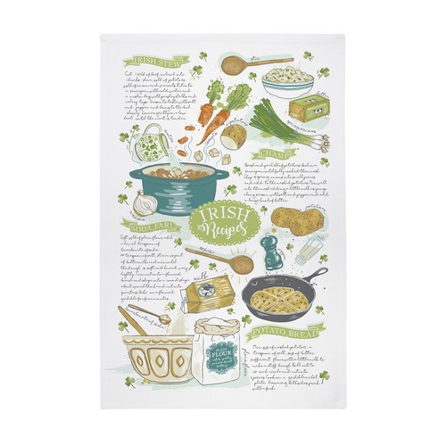 Cotton tea towel ulster - tea,